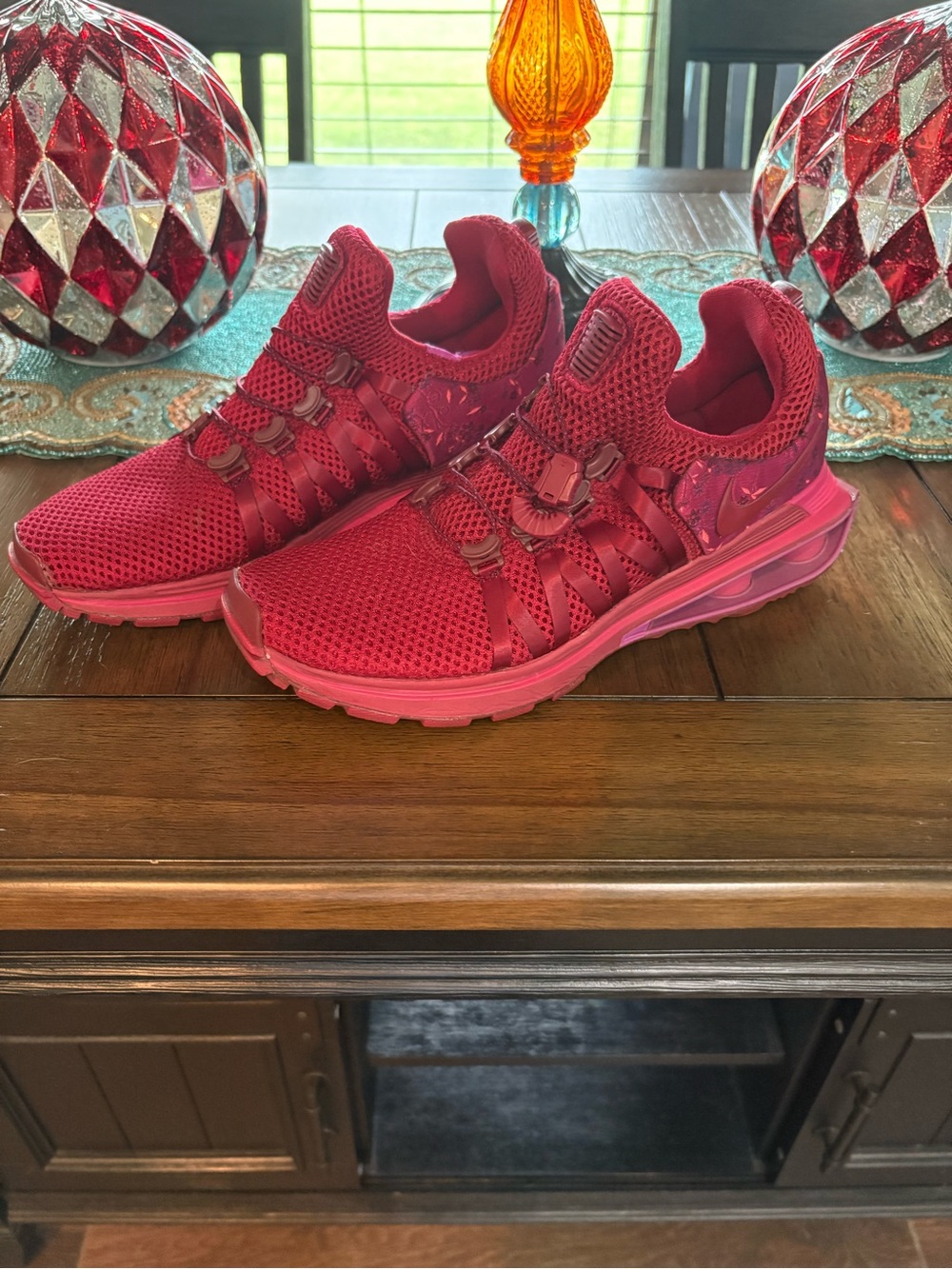 Nike Women’s Red Mesh Athletic Sneakers